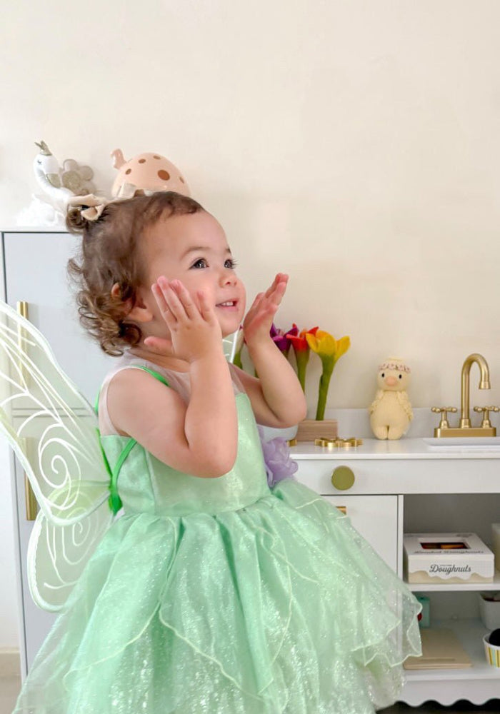 Tinker Fairy Princess Dress & matching Wings - Fox Baby & Co
