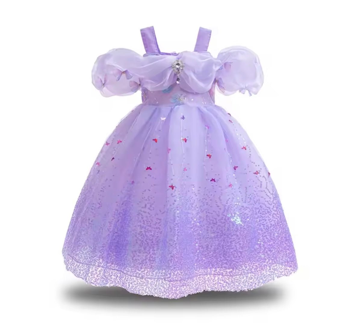 Rapunzel Butterfly Frill Princess Party Dress Costume - Fox Baby & Co
