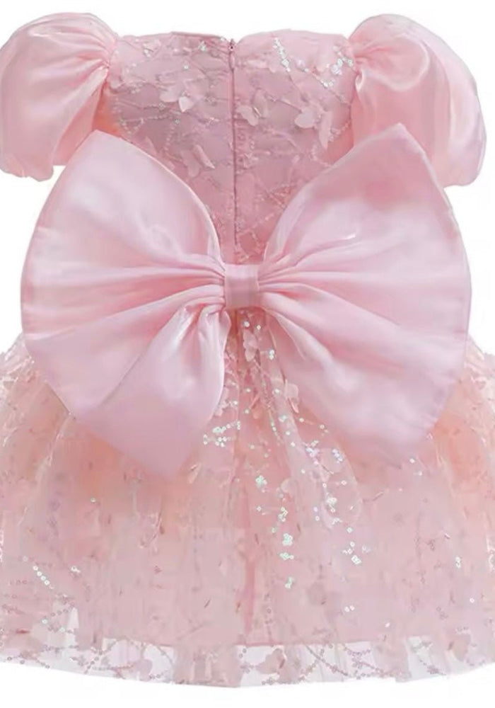 Kids girl Harper Butterfly Sparkle Tulle Dress - Pink - Fox Baby & Co