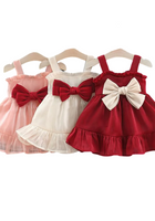 Load image into Gallery viewer, Holly Frill Bow Christmas Dress
