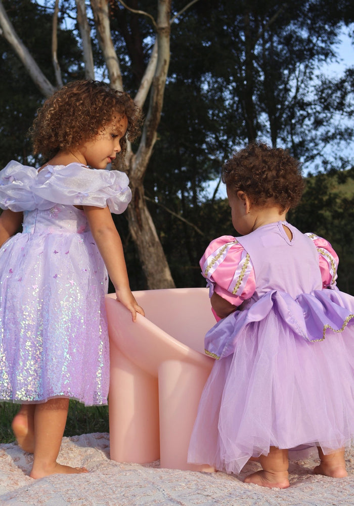 Mini Baby Rapunzel Luxe Princess Birthday Party Dress - Fox Baby & Co