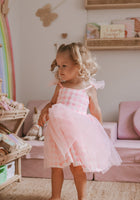 Load image into Gallery viewer, Birthday Tulle Frill Dress - Pink Gingham
