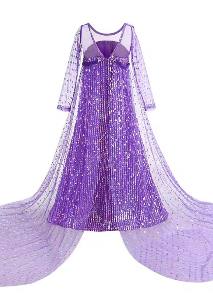 Magical Purple Elsa Sparkle Princess Party Dress - Fox Baby & Co