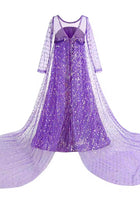 Load image into Gallery viewer, Magical Purple Elsa Sparkle Princess Party Dress - Fox Baby &amp; Co
