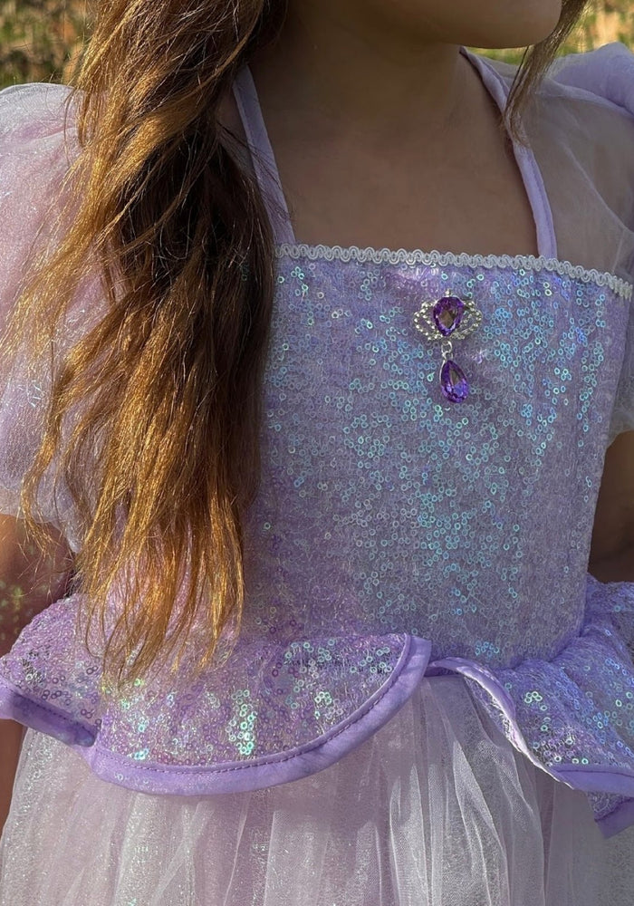 Rapunzel Butterfly Princess Party Puff Sleeve Dress Costume - Fox Baby & Co