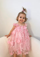 Load image into Gallery viewer, French Floral Fairy Tulle Dress - Musk Pink - Fox Baby &amp; Co
