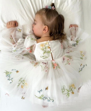 Fairy Wonderland Long Sleeve Luxe Tulle Dress (pre order) - Fox Baby & Co