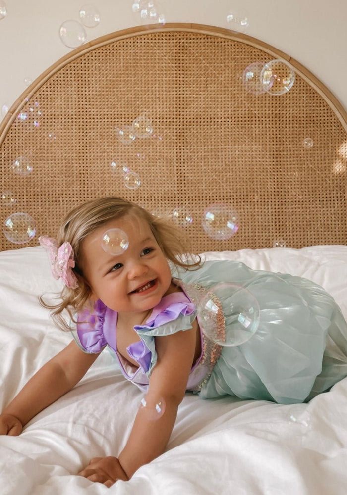 Seashell Mermaid Girls Birthday Party Dress - Fox Baby & Co