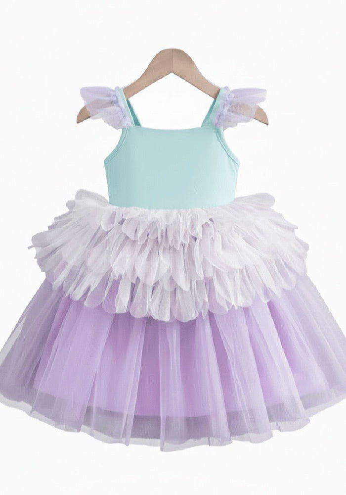 Rainbow Mermaid Luxe Princess Birthday Party Dress - Fox Baby & Co