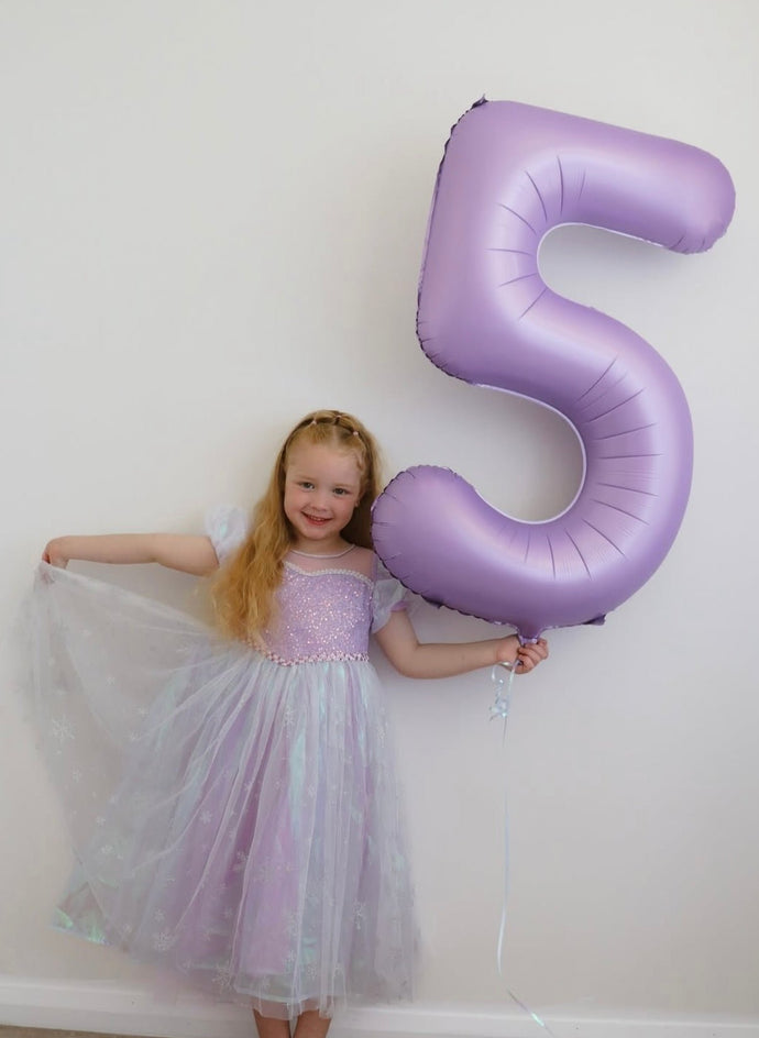 Purple Shimmer Princess Party Dress Costume & Jewellery Set - Fox Baby & Co