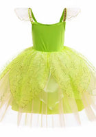 Load image into Gallery viewer, Enchanting Tinker bell Luxe Fairy Princess Dress &amp; matching Wings - Fox Baby &amp; Co
