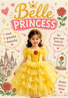Load image into Gallery viewer, Beauty Belle Rose Princess Party Dress Costume - Fox Baby &amp; Co

