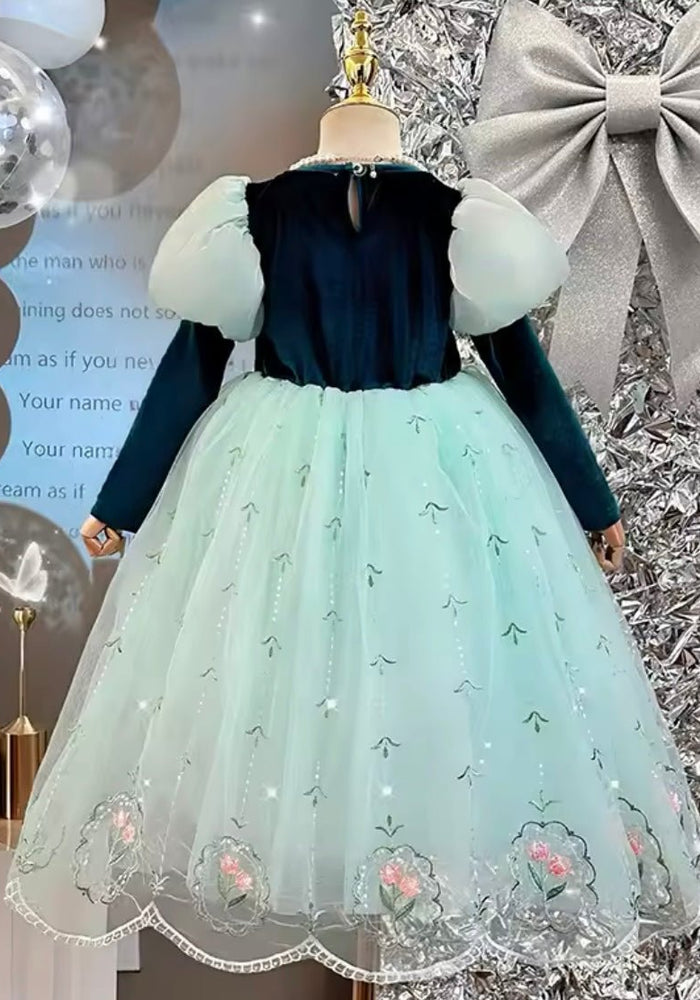 Enchanted Anna Princess Long Sleeve Birthday Party Dress Costume (Pre order) - Fox Baby & Co