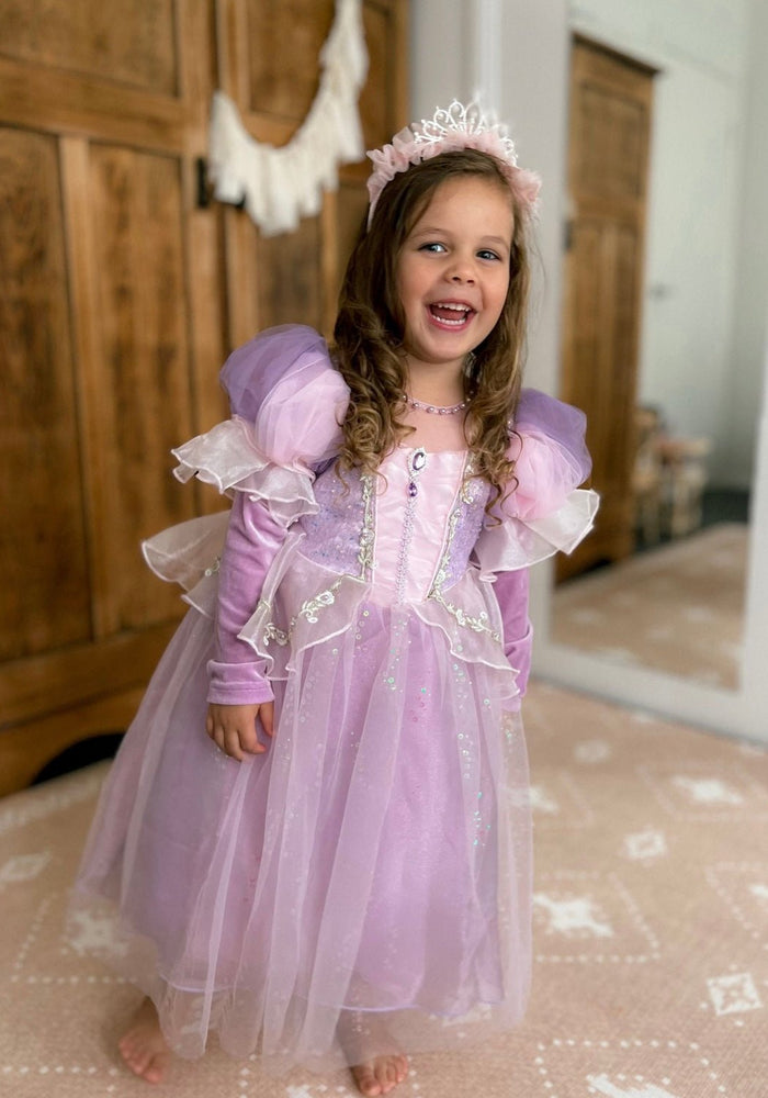 Violet Princess Birthday Long Sleeve Party Dress Costume - Fox Baby & Co