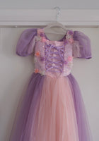 Load image into Gallery viewer, Whimsical Rapunzel Floral Princess Dress 💜🌸 - Fox Baby &amp; Co
