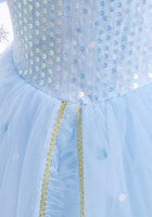 Load image into Gallery viewer, Snow Queen Princess Birthday Party Dress Costume with cape
