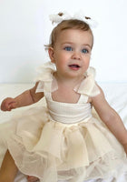 Load image into Gallery viewer, Little girl Mirabelle Tutu Birthday Dress - Ivory
