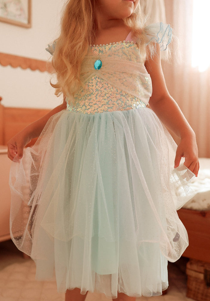 Shimmer Rainbow Mermaid Princess Party Dress - Fox Baby & Co