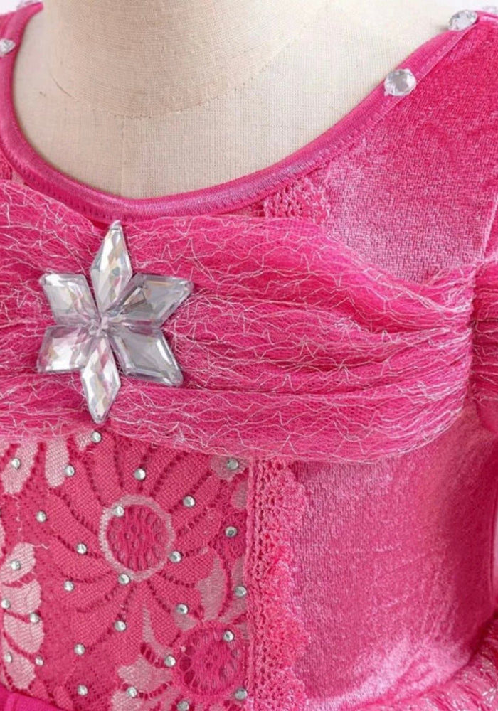 Pink Aurora Butterfly Long Sleeve Princess Party Dress Costume - Fox Baby & Co