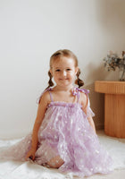 Load image into Gallery viewer, Sparkle Snow Princess Kids little Girls Tulle Dress - Purple - Fox Baby &amp; Co
