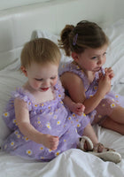 Load image into Gallery viewer, Kids little girl Arabella Daisy Tulle Dress - Purple - Fox Baby &amp; Co
