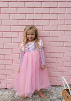 Load image into Gallery viewer, Enchanted Rapunzel Purple Princess Long Sleeve Party Dress Costume - Fox Baby &amp; Co
