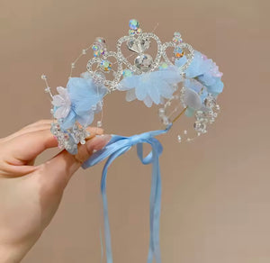Tiara Floral Birthday Crown Headband