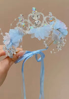 Load image into Gallery viewer, Tiara Floral Birthday Crown Headband
