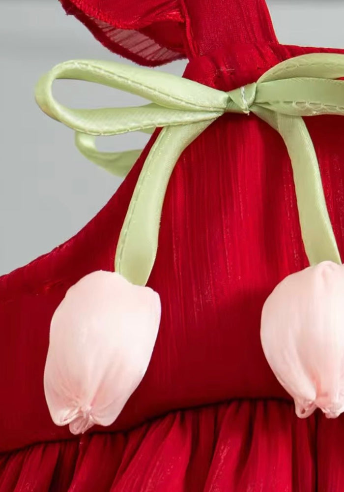 Spring Tulip Puff Frill Dress (pre order) - Fox Baby & Co