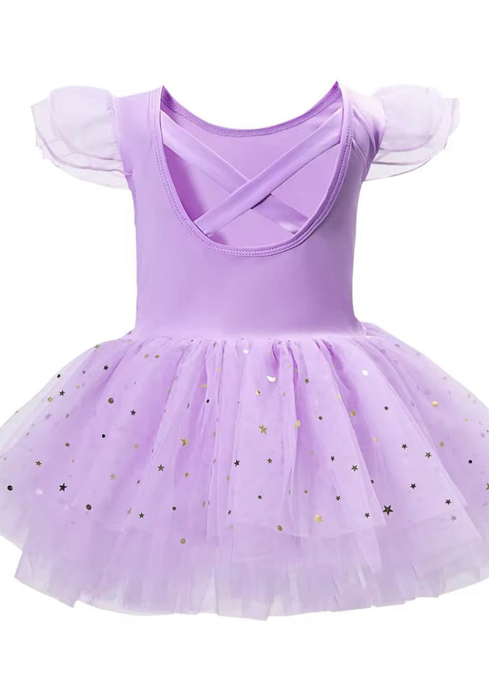 Ballerina Shimmer Tulle Tutu Leotard - Purple (pre order) - Fox Baby & Co