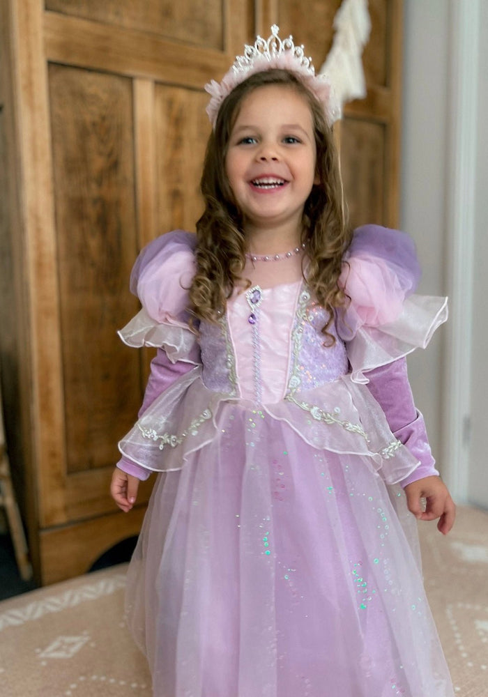 Violet Princess Birthday Long Sleeve Party Dress Costume - Fox Baby & Co