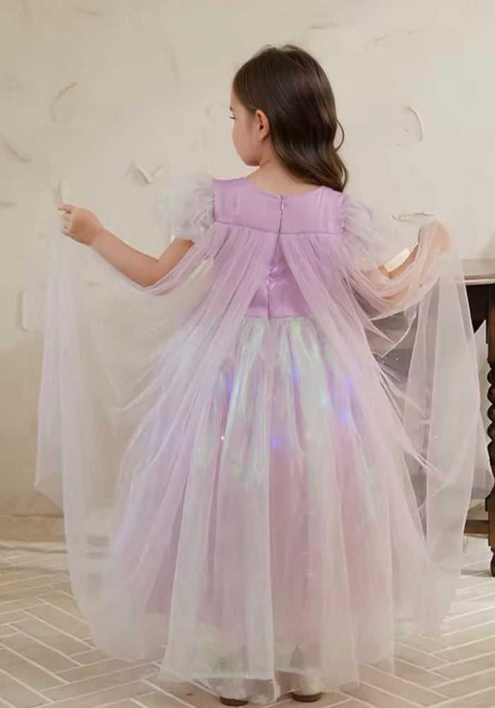 Purple Shimmer Princess Party Dress Costume & Jewellery Set - Fox Baby & Co