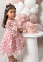 Load image into Gallery viewer, Madelyn Butterfly Luxe Little Girls Tulle Dress - Dusty Rose - Fox Baby &amp; Co

