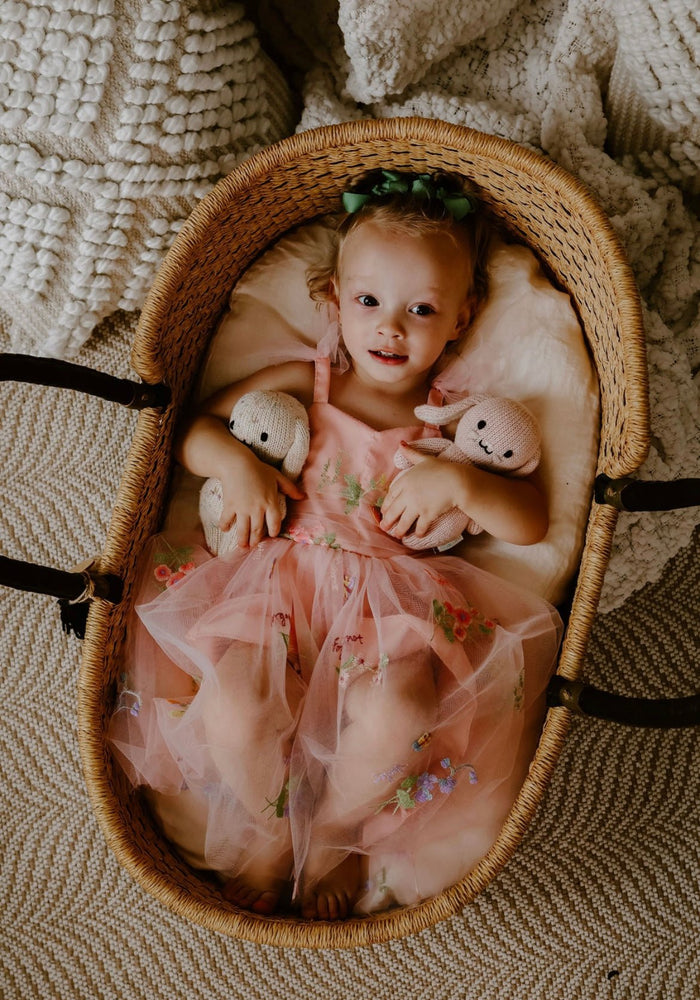 Birthday Tulle Frill Dress - Pink Floral - Fox Baby & Co