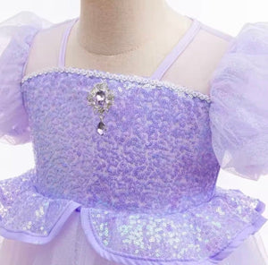 Rapunzel Butterfly Princess Party Puff Sleeve Dress Costume - Fox Baby & Co