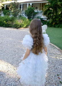 Snow Sparkle Blue Frill Princess Party Dress - Fox Baby & Co