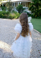 Load image into Gallery viewer, Snow Sparkle Blue Frill Princess Party Dress - Fox Baby &amp; Co

