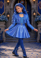 Load image into Gallery viewer, Descendants Inspired Princess Blue Girl Costume Set
