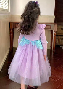 Mermaid Princess Birthday Long Sleeve Party Dress Costume - Fox Baby & Co