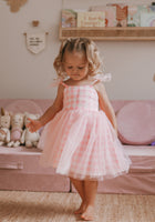 Load image into Gallery viewer, Birthday Tulle Frill Dress - Pink Gingham
