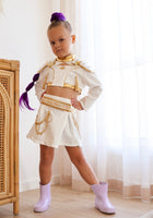 Load image into Gallery viewer, Kids Girls K - POP Inspired Demon Hunter Costume Skirt &amp; Top 2 Piece Set - Fox Baby &amp; Co
