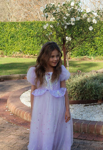 Rapunzel Butterfly Princess Party Puff Sleeve Dress Costume - Fox Baby & Co