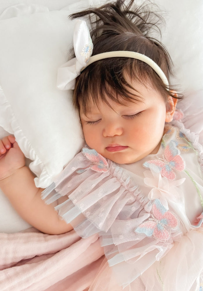 Whimsical Dreamy Butterfly Romper & Bow Headband (pre order) - Fox Baby & Co