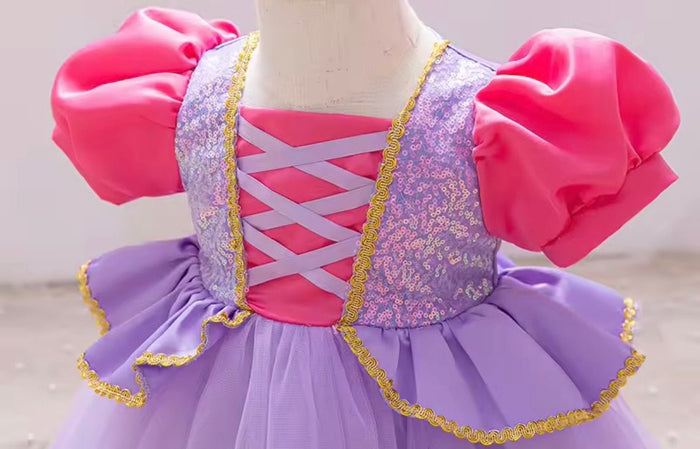 New Mini Baby Rapunzel Luxe Princess Birthday Party Dress - Fox Baby & Co
