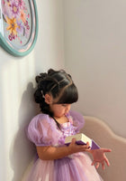 Load image into Gallery viewer, Whimsical Rapunzel Floral Luxe Princess Dress 💜🌸 (limited edition) - Fox Baby &amp; Co
