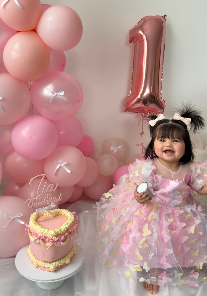 Kids girls Whimsical Butterfly Rainbow Luxe Tulle Dress (pre order) - Fox Baby & Co