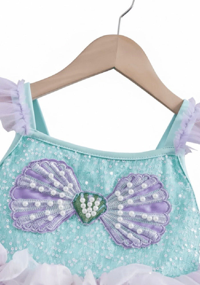 Rainbow Mermaid Luxe Princess Birthday Party Dress - Fox Baby & Co