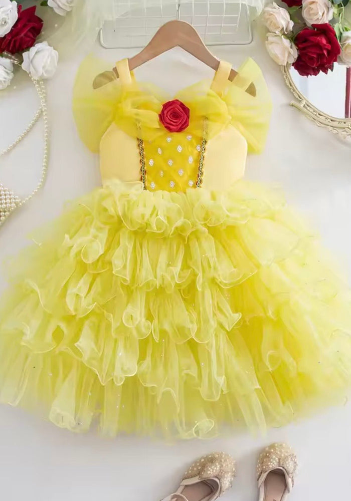 Beauty Belle Rose Princess Party Dress Costume - Fox Baby & Co