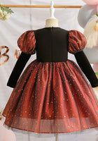 Load image into Gallery viewer, Witch Halloween Long Sleeve Long Sleeve Dress Costume with bag - Orange - Fox Baby &amp; Co
