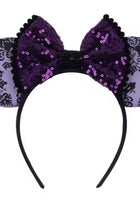 Load image into Gallery viewer, Whimsical Halloween Purple Witch Dress &amp; Headband
